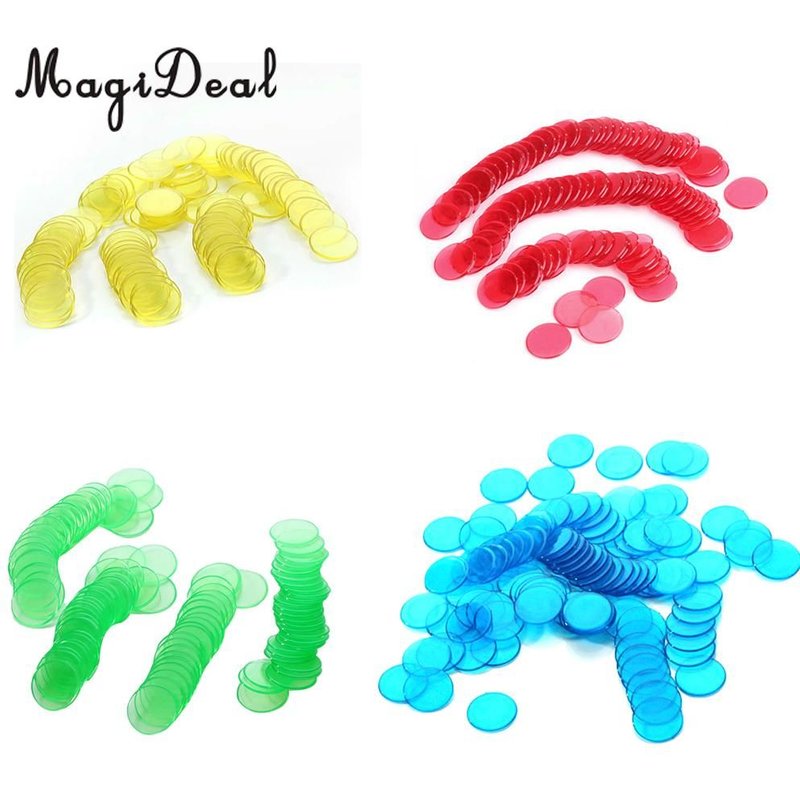 Lot De 400 Pièces De Marqueurs De Jetons De Poker, Pour Jeu De Cartes, 3/4 Pouces, 4 Couleurs