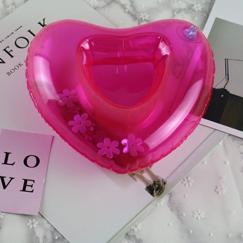 Porte-Gobelet Gonflable En Forme De Coeur, Porte-Boisson, Pour Piscine, Flotteur, Jouet, DĂ©coration De FĂȘte, Sous-Verres De Bar