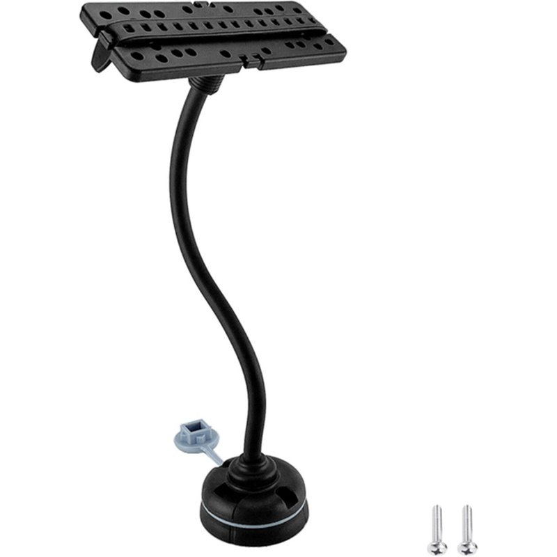 Base De Montage Pivotante Pour Détecteur De Poissons, Support Électronique Pour Détecteur De Poissons, Gps, Carte, Accessoires Pour Kayak Et Bateau, Facile À Installer, Noir