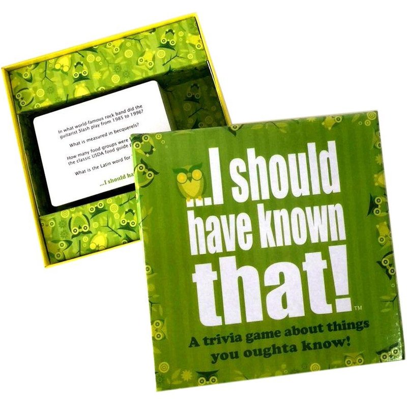 J'aurais Dû Savoir Que, Trivia, Jeu De Cartes À Jouer, Interactif, En Papier, Pour Fête En Famille, Jeux De Société