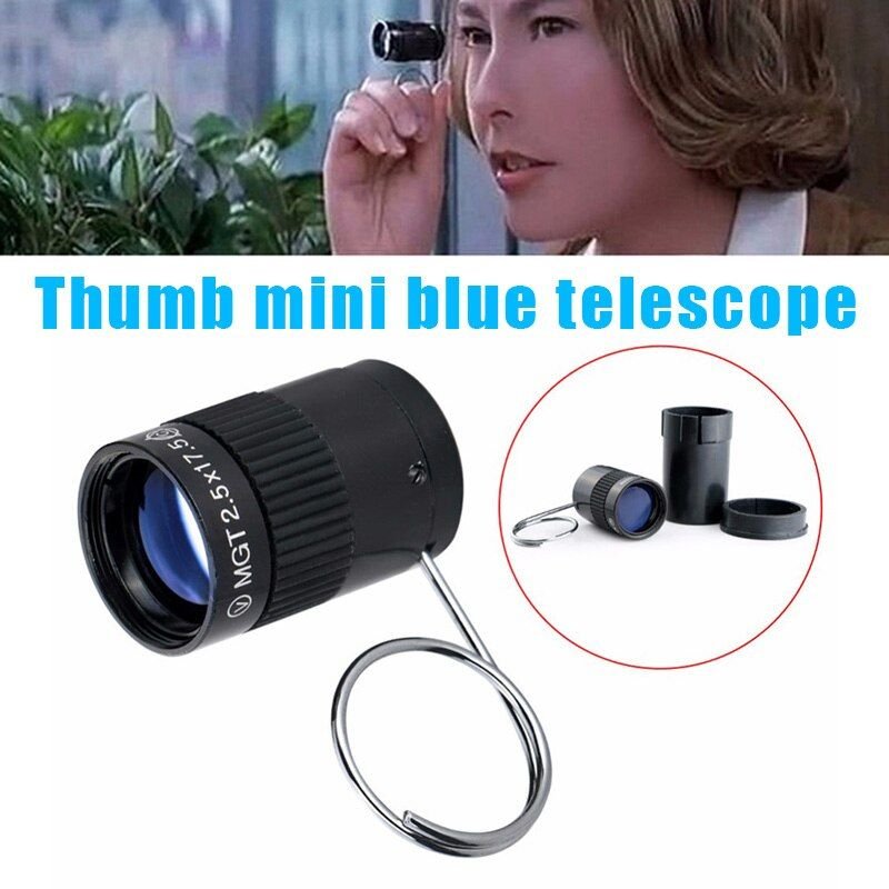 Télescope monoculaire de poche HD, Mini télescope portable, optique Ultra Miniature, avec boucle de doigt, 2.5x17.5