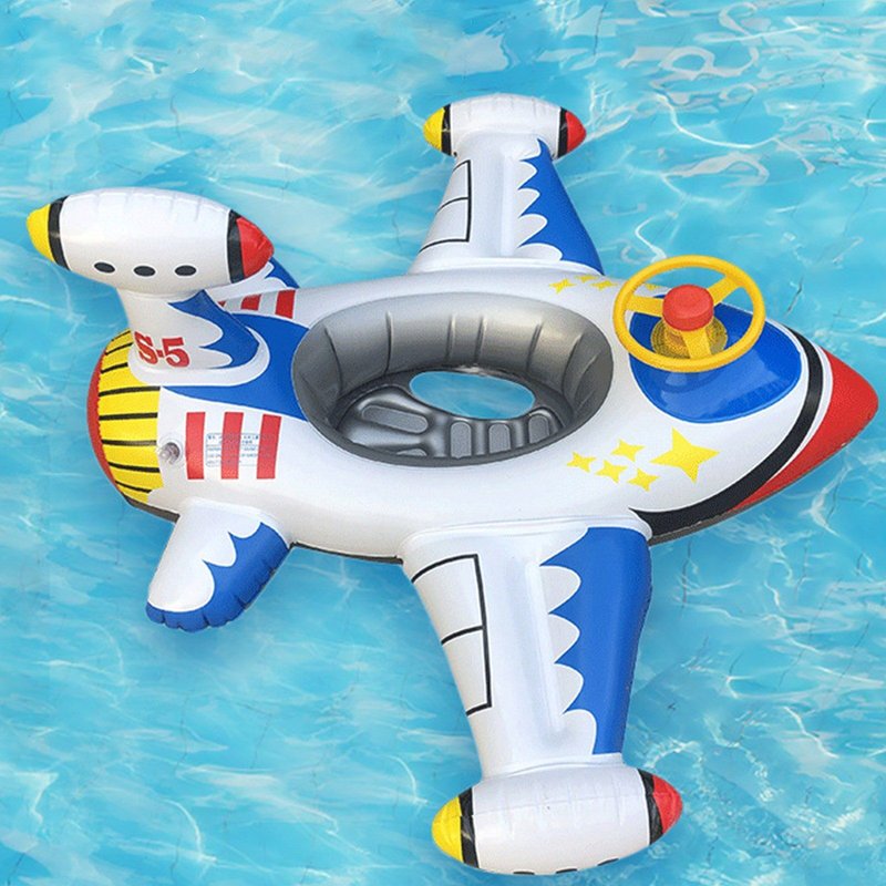 Flotteurs De Piscine Pour Les Tout-Petits Iatable Avion Natation Flotteur Siège Bateau Iatable Tour De Piscine D'été Pour Enfants Tout-Petits Âge 1-4