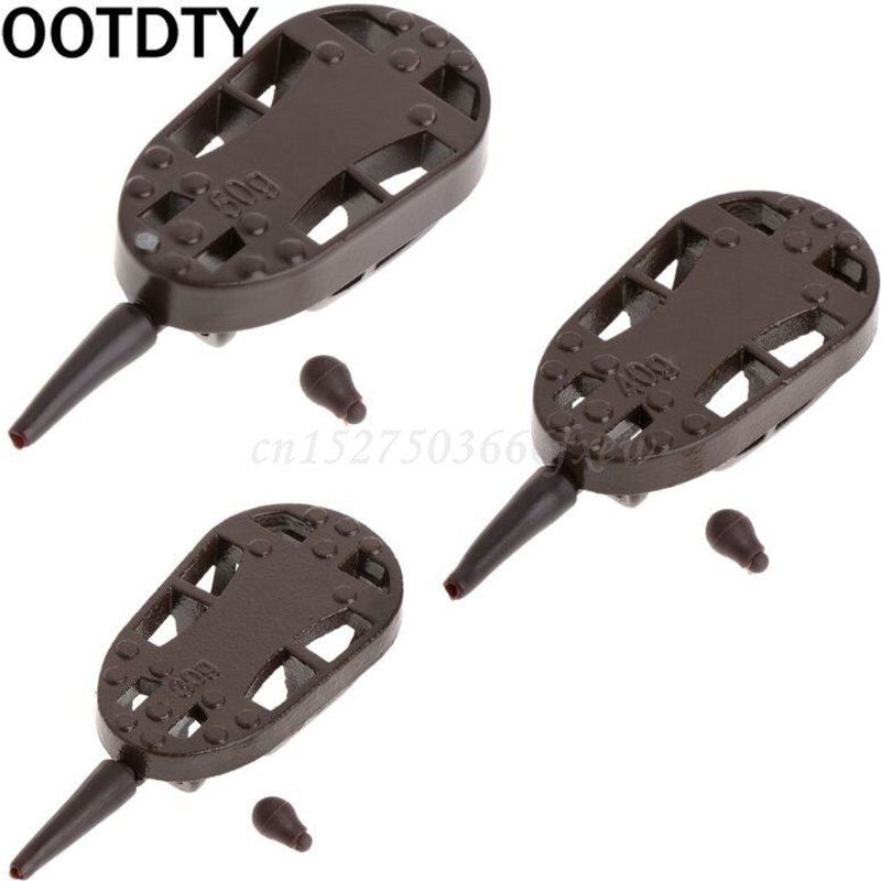 Mangeoire À Appâts En Alliage De Zinc 30g/40g/50g, Cage À Appâts, Méthode De Ligne Avec Accessoire De Perles