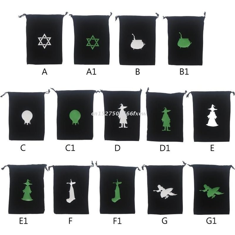 Nappe De Table De Divination Pendule, Tapis De Cartes Runes, Tapis De Table D'autel, Sac De Flanelle À Cordon, Pochette De Rangement De Tarots