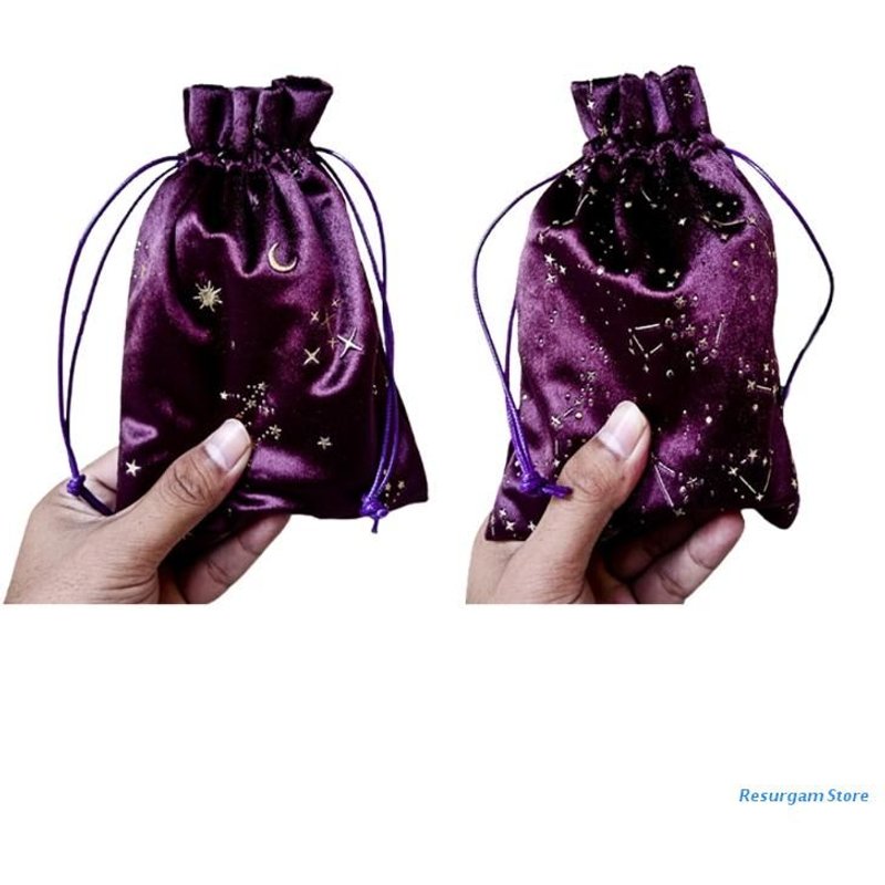 Nappe De Divination Pendule, Tapis De Cartes, Runes, Table D'autel, Jeu De Société, Sac De Flanelle À Cordon, Pochette De Rangement De Tarots