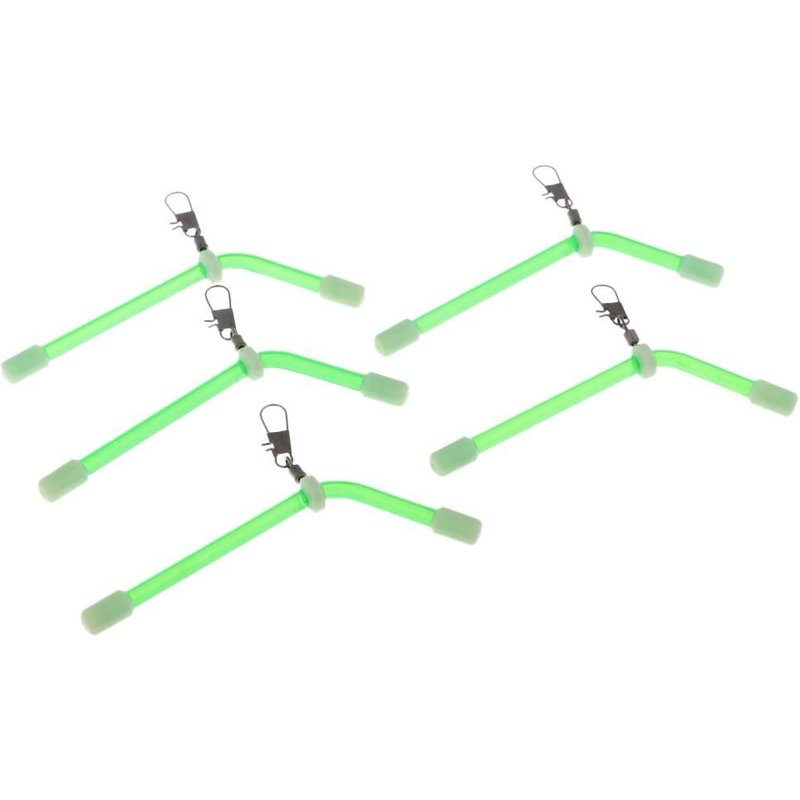 Booms Courbés Anti-Mangeoire En Plastique, 5 Pièces, Avec Bouton Pivotant, 9.3cm, 14.3cm, 19cm, Pour Bateau À Traîne Léger