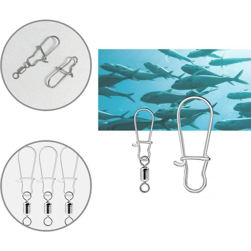 Connecteurs De Crochet De Leurre À Action Douce, 20 Pièces, Pratiques, Pour Eau Salée