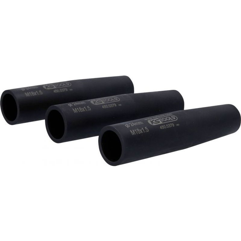 KS TOOLS Werkzeuge-Maschinen GmbH Jeu de douilles de centrage et de protection pour boulons de roue, M18x1,5, Ø24,0 mm, 2 pièces (450.0373)