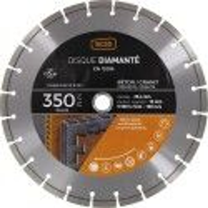 Disque diamanté polyvalent professionnel ° 350 mm tous matériaux SCID