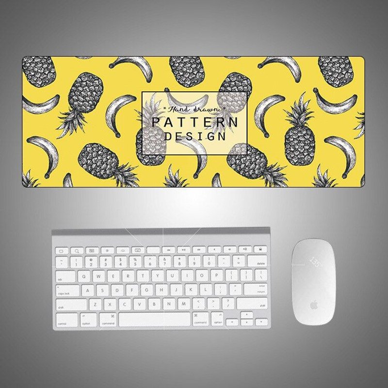 Grand tapis de souris de jeu en caoutchouc, 800x300x2mm, souple, pour ordinateur de bureau, clavier abstrait XL