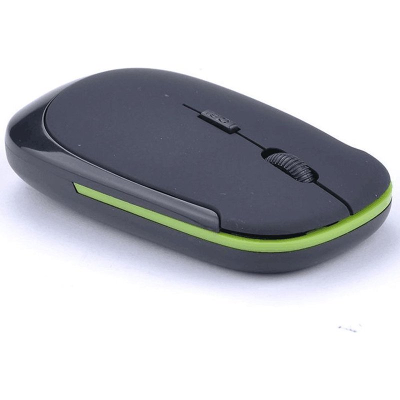 Souris optique de jeu sans fil Ultra fine, périphérique d'ordinateur coloré, récepteur USB