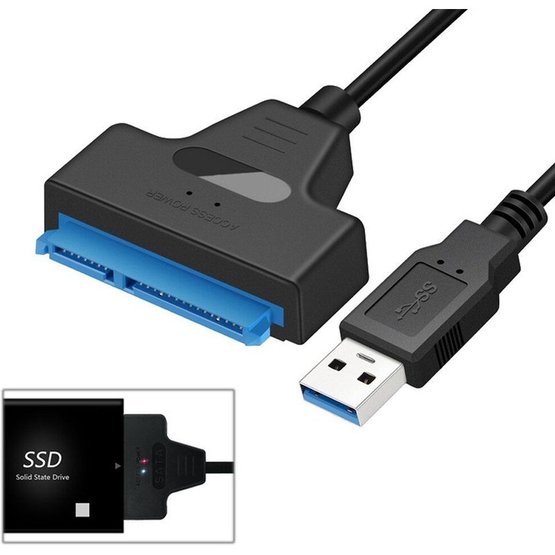 Adaptateur de disque dur USB 3.0 à 2.5/3.5 pouces IDE SATA, câble de conversion de disque dur Portable utile pour Win98/ME/2000/XP