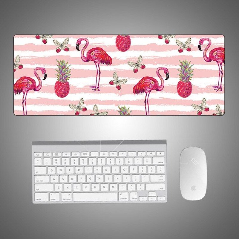 Tapis de souris dessin animé flamant rose, mignon et créatif, pour ordinateur, clavier, Table de bureau, pour adolescent