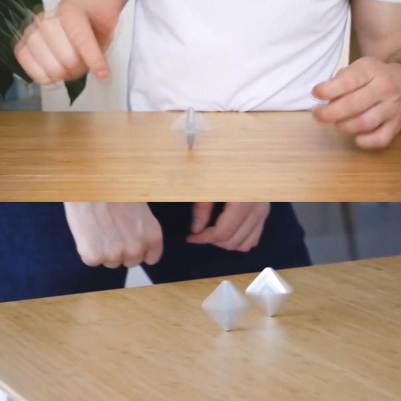 Flip Desk Toy Kinetic Skill Toys Décompression Artefact Finger Flipper Stick Fidget Spinner, Hexagone