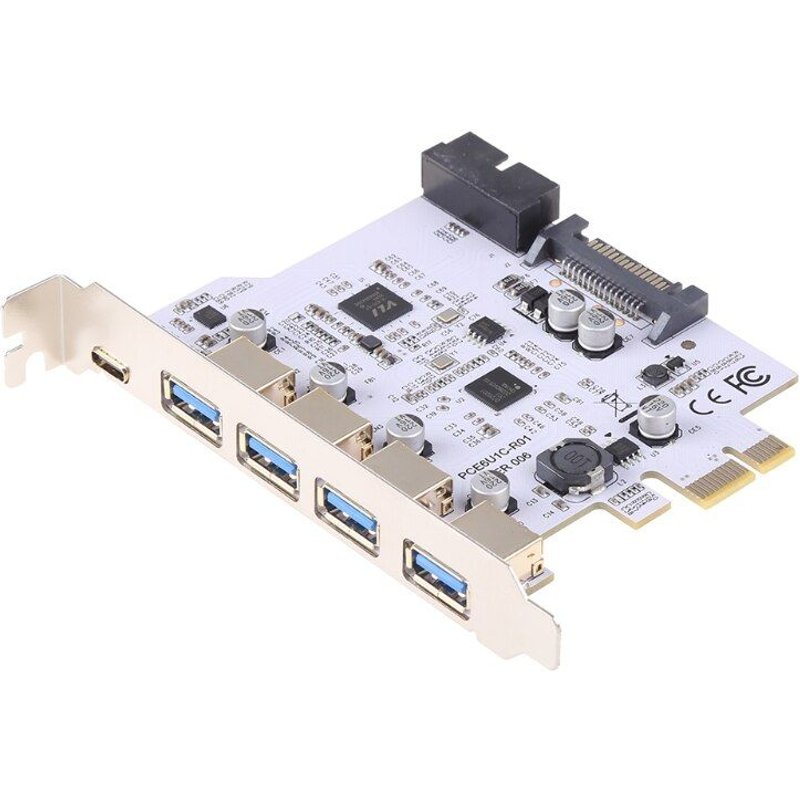 Adaptateur de carte PCI-E usb 3.0, extension de Type C, Transmission Stable