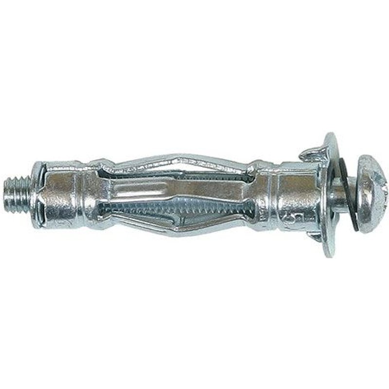 100 Chevilles "BRIK" idéale plaque de plâtre / matériaux creux D. 6 x 37 mm + Vis - Zingué