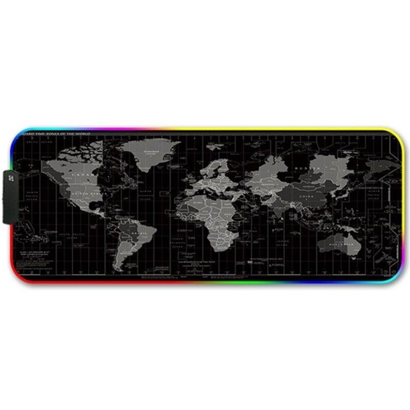 Tapis de souris de jeu pour ordinateur, 12 rétroéclairage LED, couverture de clavier, Table, 101A