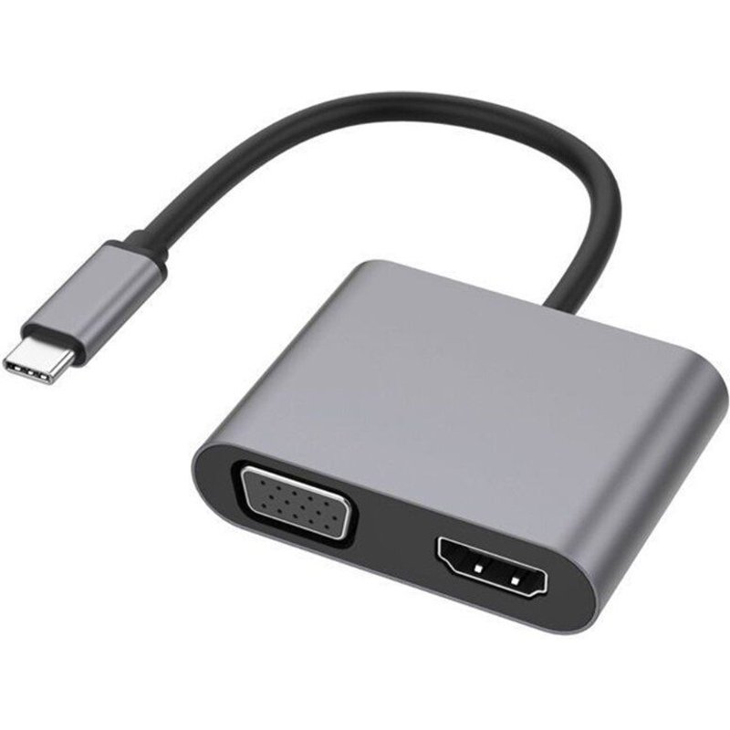 Convertisseur USB vers HDMI, adaptateur VGA Compatible avec USB 3.1 vers HDMI, 4K haute définition 60HZ, multiaffichage, 2 en 1