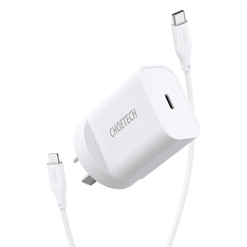 USB C Chargeur rapide pour iPhone avec câble USB-C vers Lightning en nylon tressé certifié MFi Q5004CL PD20W
