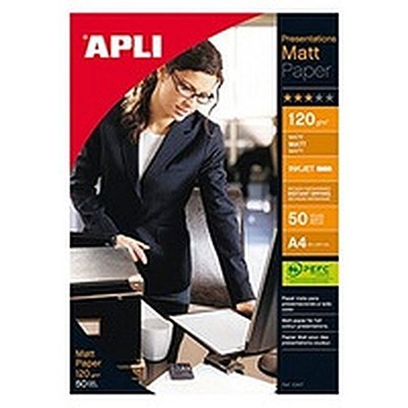APLI PAPER - Mat - A4 (210 x 297 mm) - 120 g/m² - 50 feuille(s) papier