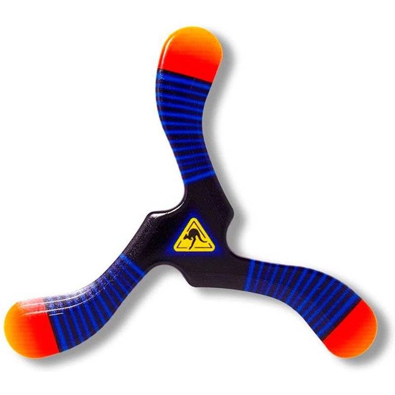 Boomerang Zebra 3 Feuilles, 27cm W.