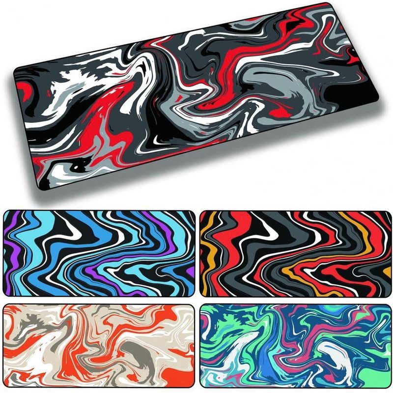 Grand tapis de souris de jeu artistique abstrait, résistant à l'usure pour la maison