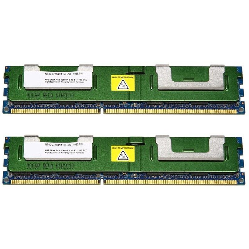 Mémoire de serveur d'ordinateur de bureau, modèle DDR3, capacité 2x4 go, fréquence d'horloge 1333/1.5/PC3-10600 V, Ram, DIMM, broches 240 broches
