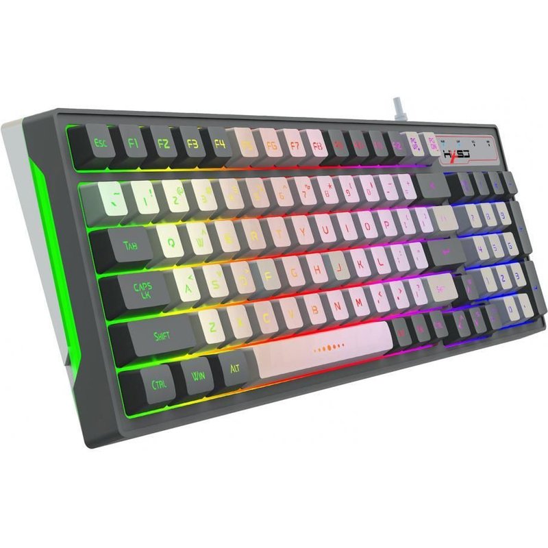 Clavier filaire USB V600 pour PC, 96 touches, rvb, double couleur, moulé par Injection, pour Gamer, accessoire mécanique pour e-sports