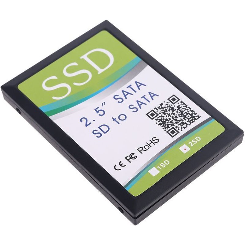 Convertisseur double SD SDHC MMC RAID vers SATA, adaptateur avec boîtier pour carte SD M17F