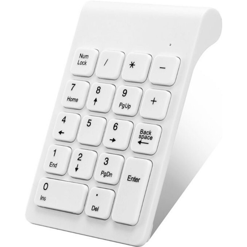 Clavier numérique sans fil 2.4GHz, clavier numérique à 18 touches pour compteur de comptes, ordinateur portable, tablettes