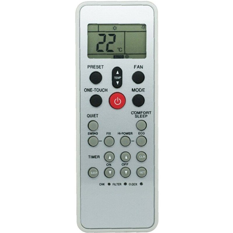 Télécommande de remplacement pour climatiseur, Version anglaise, Compatible avec Toshiba WC-L03SE