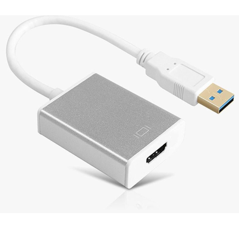 Adaptateur SuperSpeed USB 3.0 vers HDMI, blanc, compatible avec Windows 2560x1440