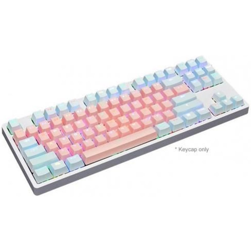 Capuchons de touches de clavier mécanique en PBT, 87 pièces/ensemble, couleurs assorties, résistants à la lumière, pour clavier mécanique Cherry