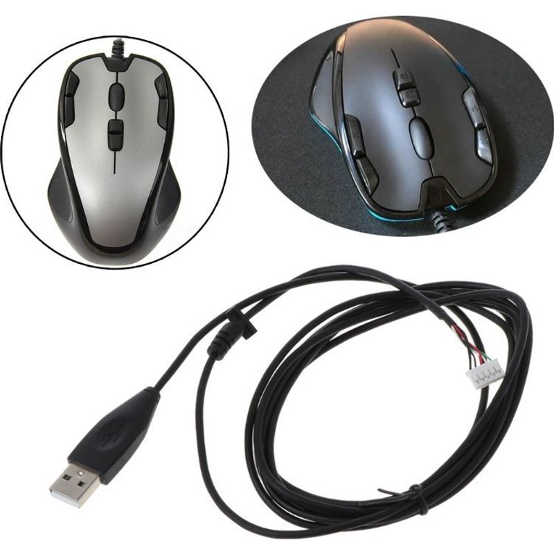 Câble de souris USB Durable de remplacement, lignes de souris pour souris de jeu Logitech G300 G300S