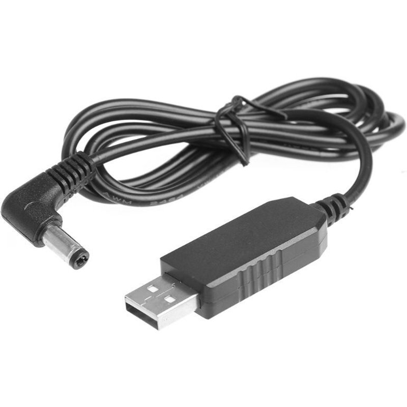 Câble adaptateur USB universel à 90 degrés, 100cm, 5V à 4V, 5.5 ma, 2.1 x mm, pour routeur, haut-parleur, caméra