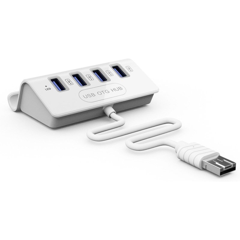 4 hub USB USB-C micro USB type-c multifonction 3-en-1, hub de bureau