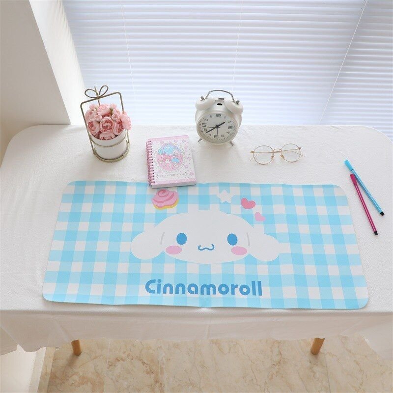 Tapis de souris Sanrio en PVC pour étudiants, joli motif de dessin animé, mélodie, pour arrière-plan Photo, Kawaii, décoration de la maison
