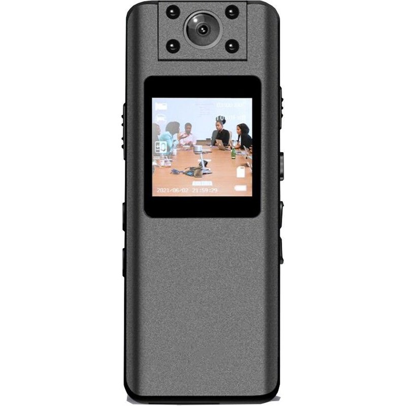 Mini caméra de surveillance corporelle 1080P HD magnétique,10H enregistrement continu, Vision nocturne 160° + Micro SD 128go