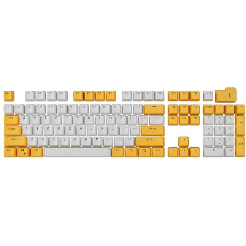 Capuchons de touches de clavier en PBT, 104 pièces, pratiques, couleur vive, Double injection, pour la maison