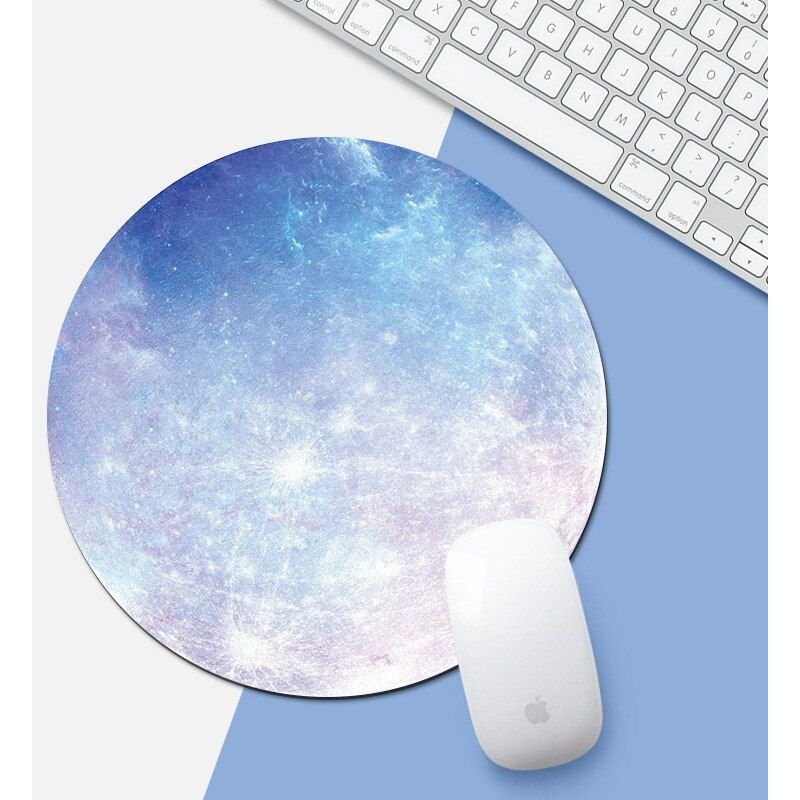 Tapis de souris rond antidérapant, en caoutchouc épais, dessin animé, Animal pingouin, marbre, pour MacBook, Xiaomi, Lenovo