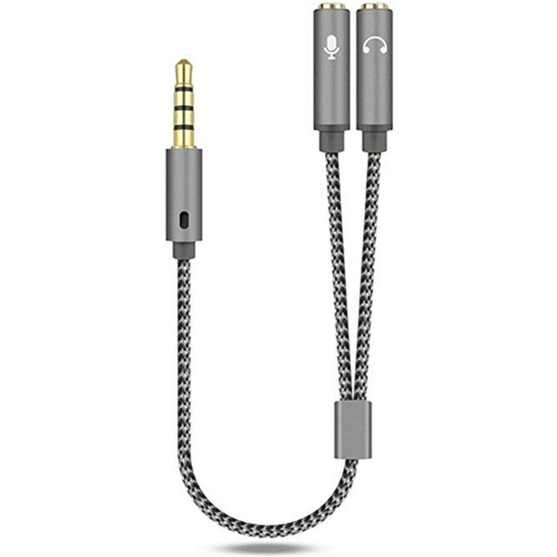 Câble auxiliaire Jack 3.5mm, câble Audio stéréo mâle à 2 femelles, adaptateur de câble séparateur en Y pour micro, livraison directe