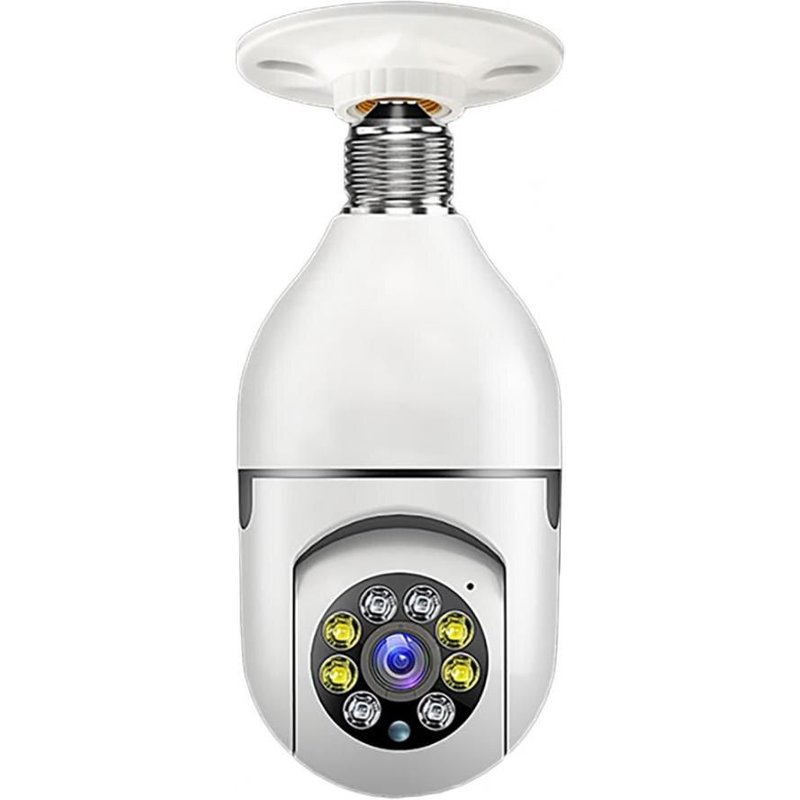 Caméra de Surveillance Wifi 5G E27, Vision nocturne, couleur, suivi automatique des personnes, Zoom numérique 4X, moniteur de sécurité vidéo