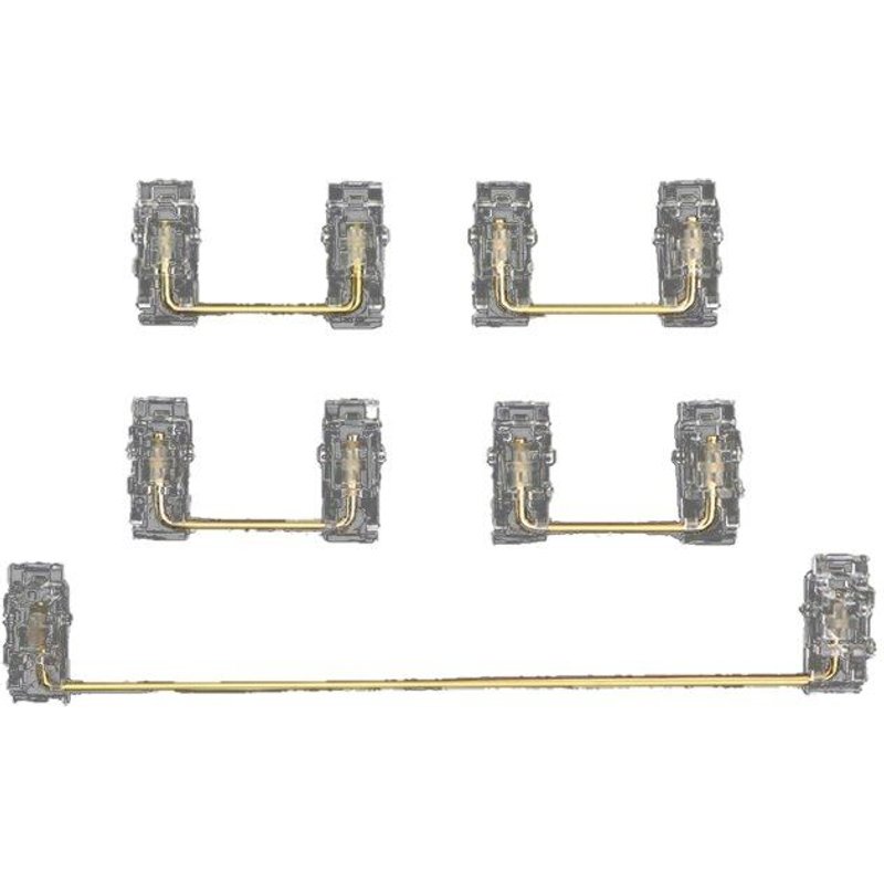 Stabilisateur de clavier Transparent, plaque de réparation personnalisée, pour clavier mécanique 61/104, 6,25u