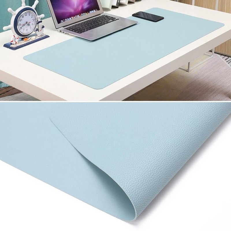 Tapis de Table en Faux cuir, imperméable, Portable, souris, Double face