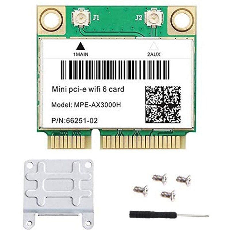 Carte WiFi 6 Half Mini PCI-E 802.11Ax, double bande, adaptateur réseau sans fil, MPE-AX3000H