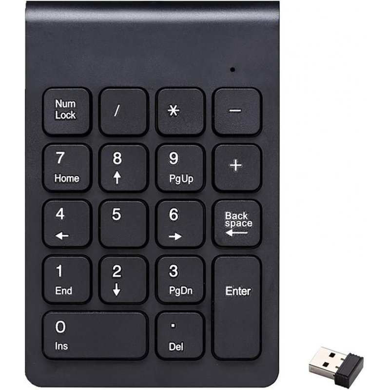 Clavier Portable 2.4G, haute qualité, Ultra-fin, sans fil, pavé numérique sensible, 18 touches