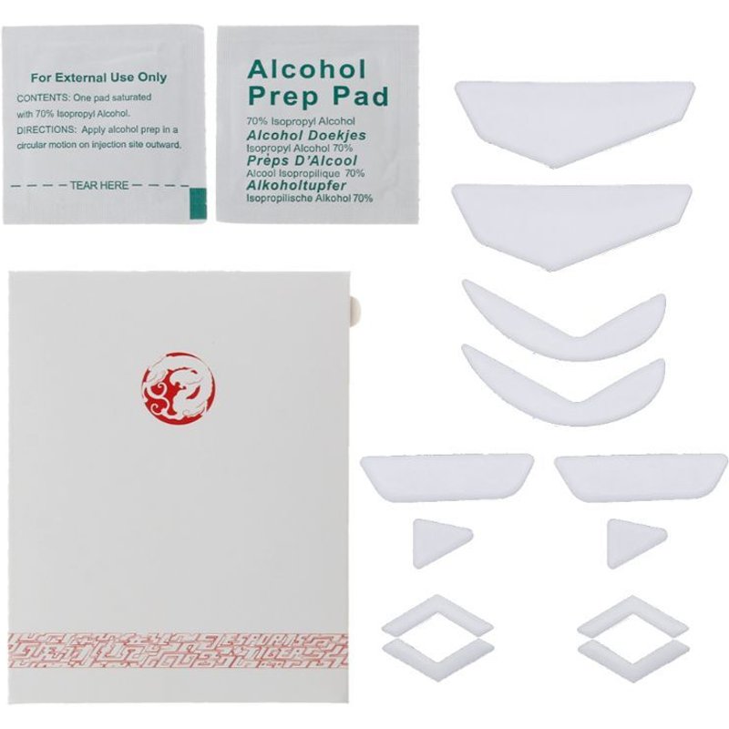 souris de jeu Laser blanche, 2 pièces/paquet, pour Logitech G502