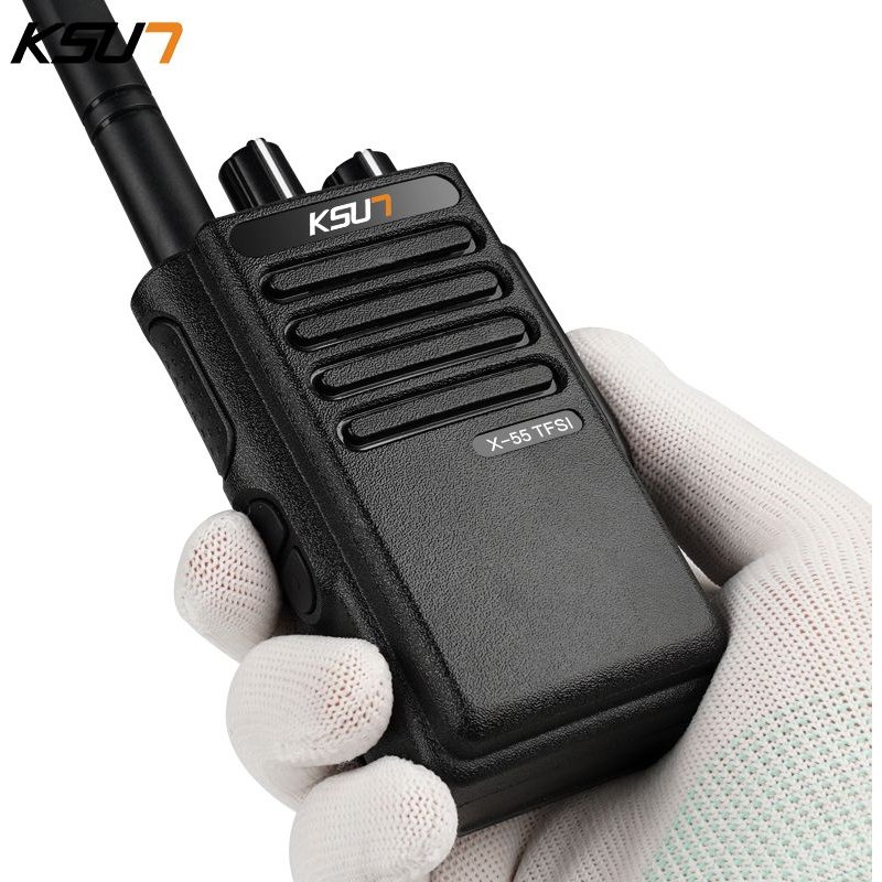1PCS KSUNX55 Mini walkie-talkie professionnel à longue portée, appareil de Communication avec antenne, émetteur-récepteur Radio bidirectionnel Rechargeable KSUN-x55 "" Nipseyteko