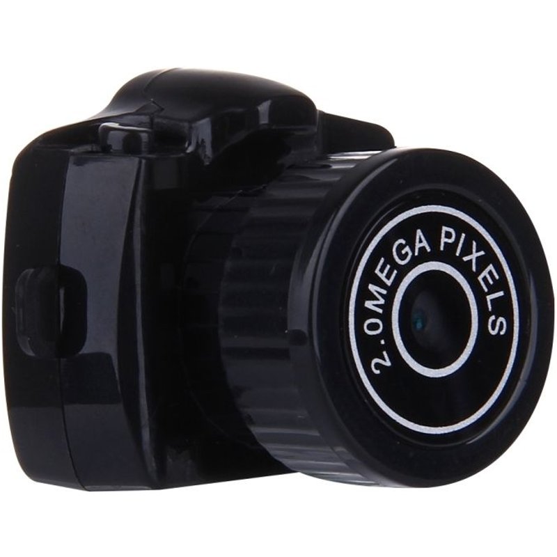 Mini Caméra Sport Plein Air HD 720p Enregistreur Vidéo Numérique 2 MP Appareil Photo Noir + SD 16Go YONIS