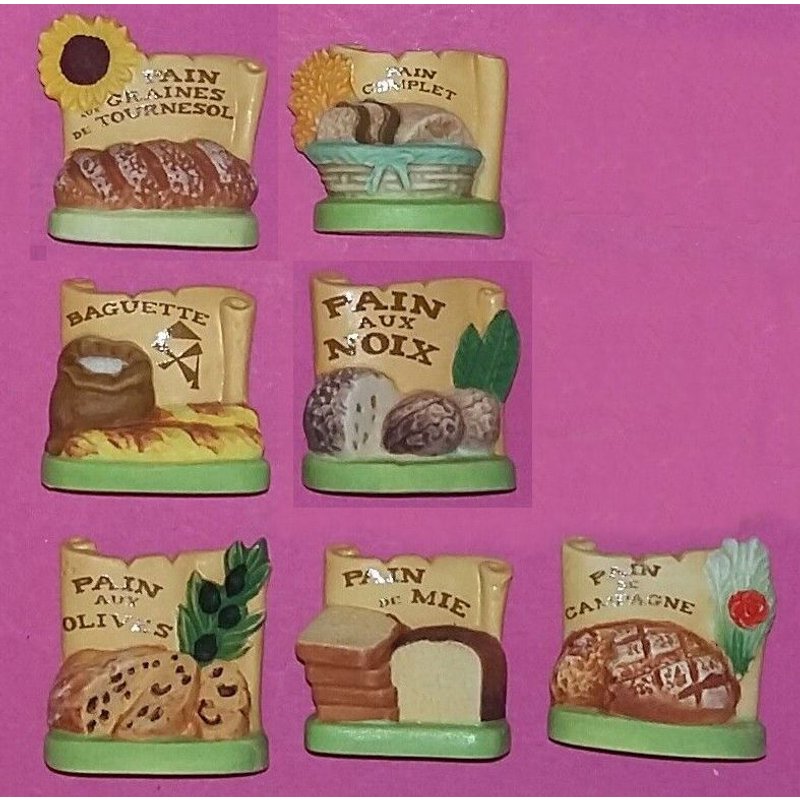 7 Fèves De La Série Parfum De Pain (2010)